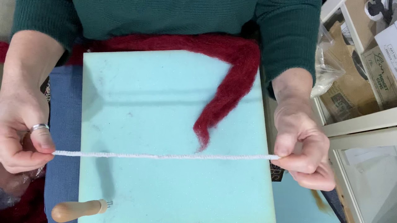 How to make a needle felted basic cone shape