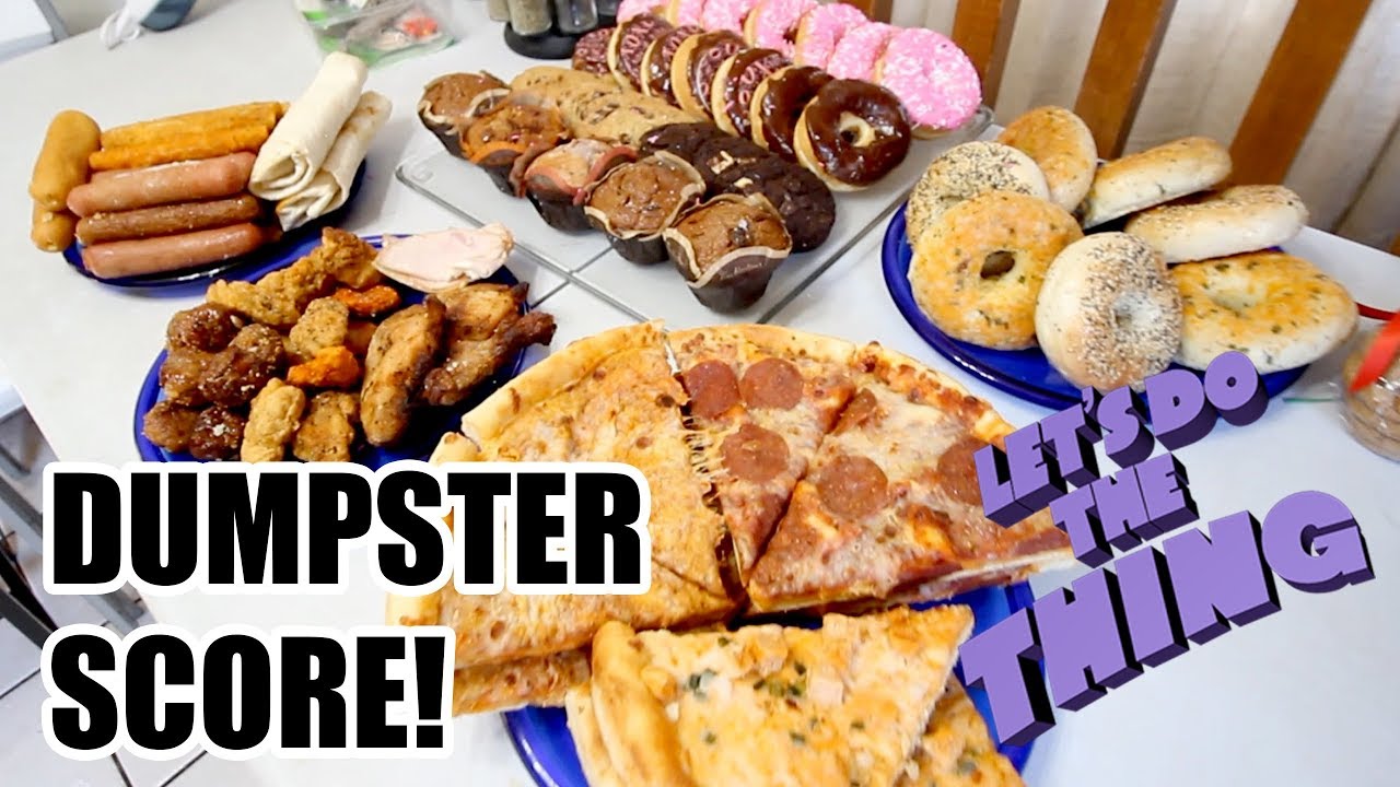 Huge Jackpot Dumpster Diving For Food!!!