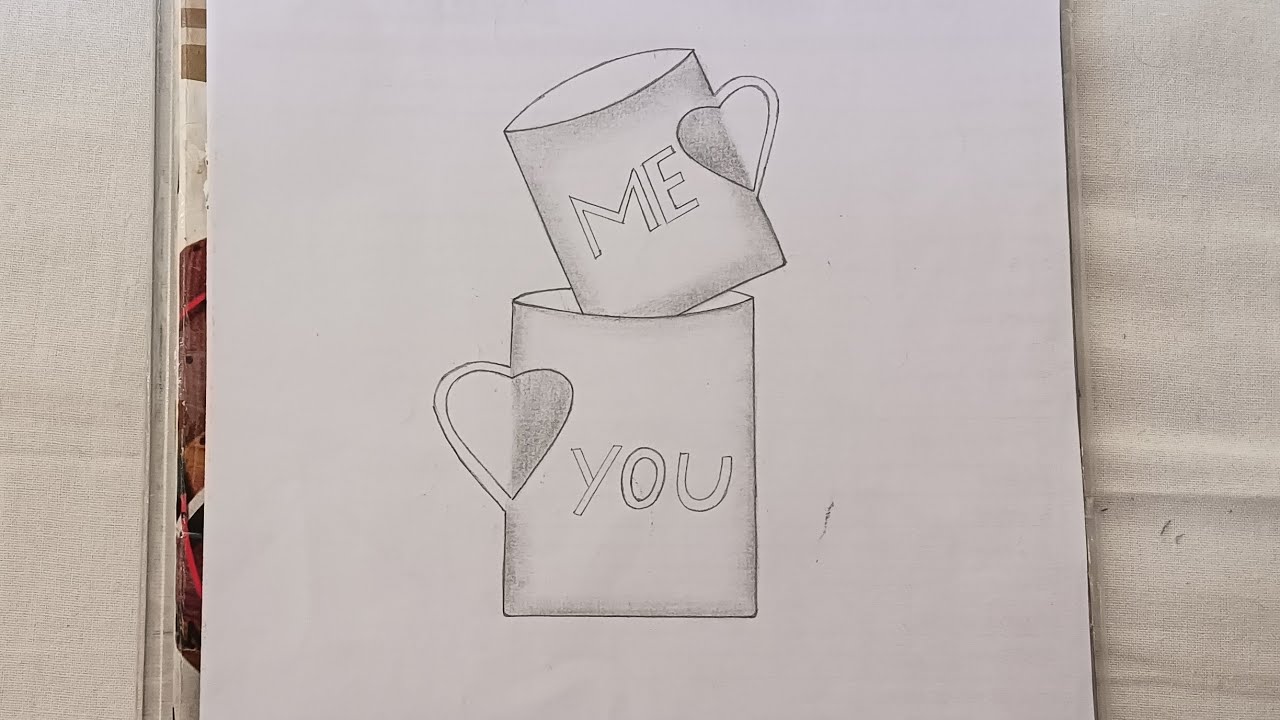 Easy cup drawing #drawing #art #trending #minivlog 