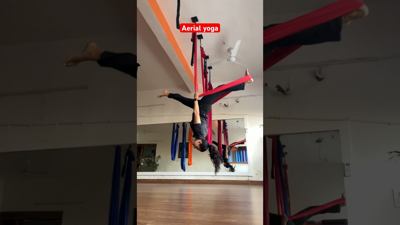 Aerial Yoga for more strength and stretching. 