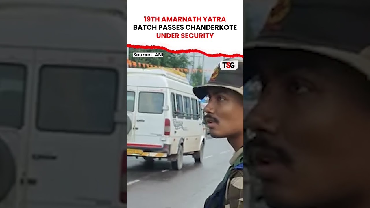 Amarnath Yatra 2026: 19th Pilgrim Convoy Moves Safely Through Chanderkote | TSG