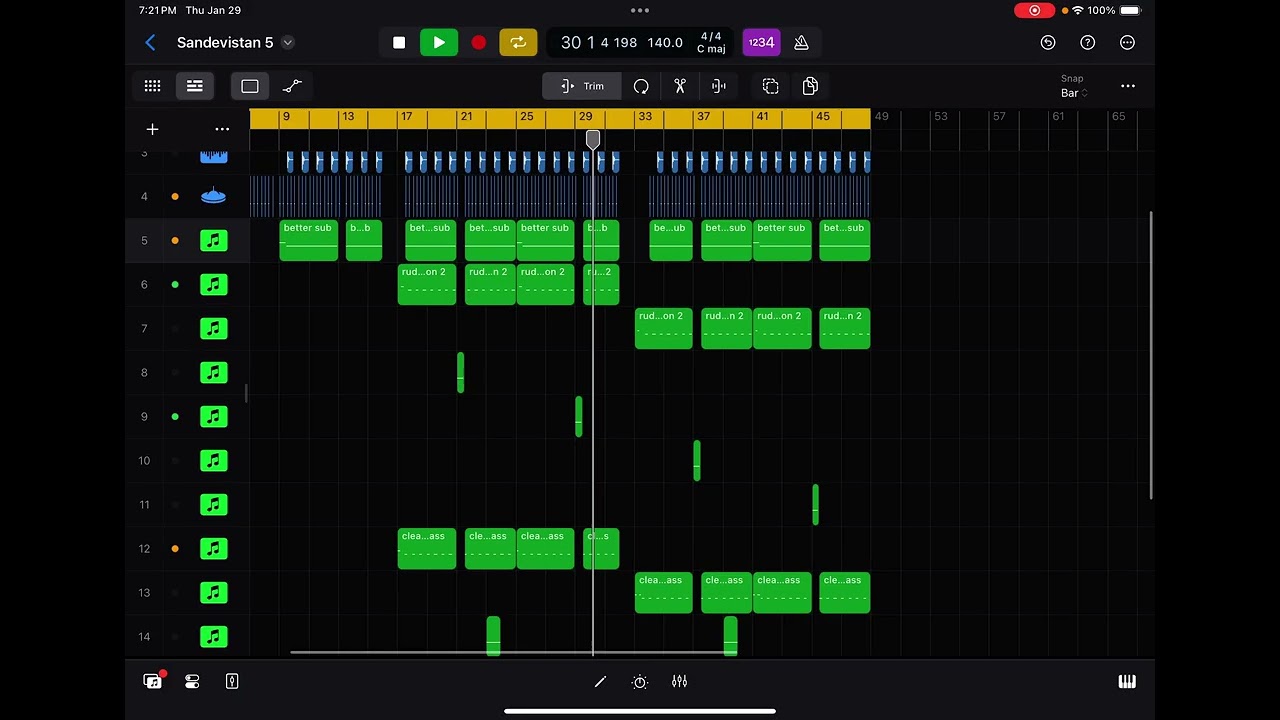 Clean ipad riddim. (Sandevistan project file) 