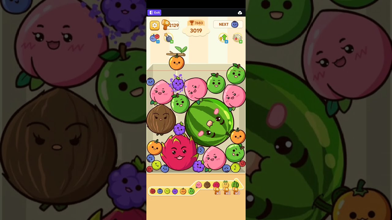 FRUIT MERGE JUICY DROP GAME | CHAP 56 🍉