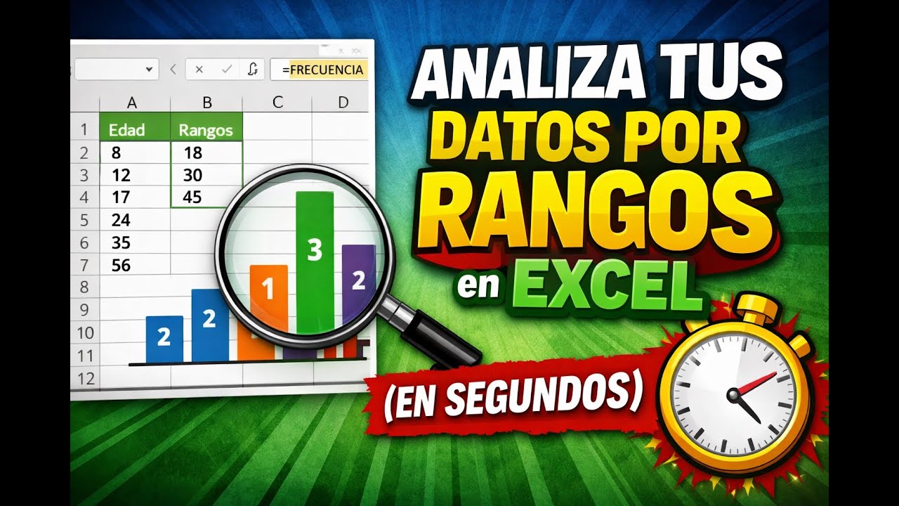 Analiza tus datos por rangos en Excel en segundos (sin fórmulas complicadas)