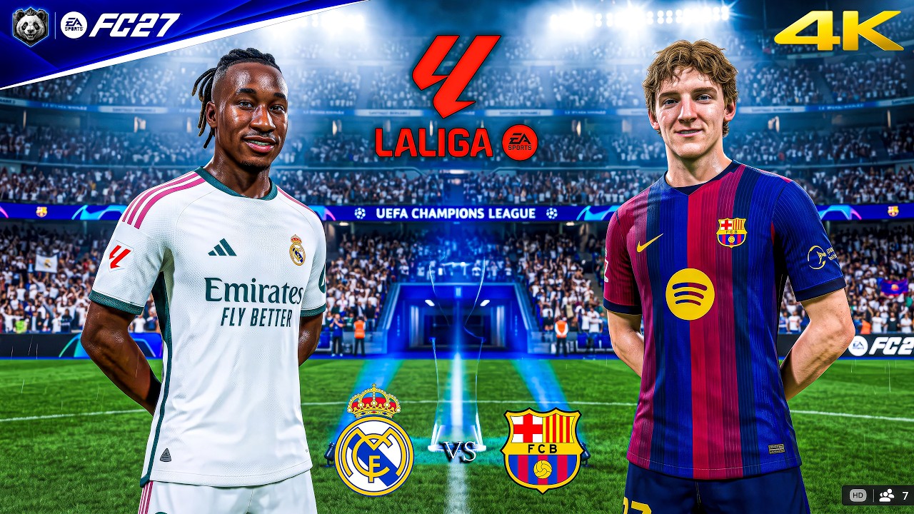 FC 27 - Real Madrid vs. Barcelona - La liga 26/27 Full Match | PS5&trade; Pro [4K60]
