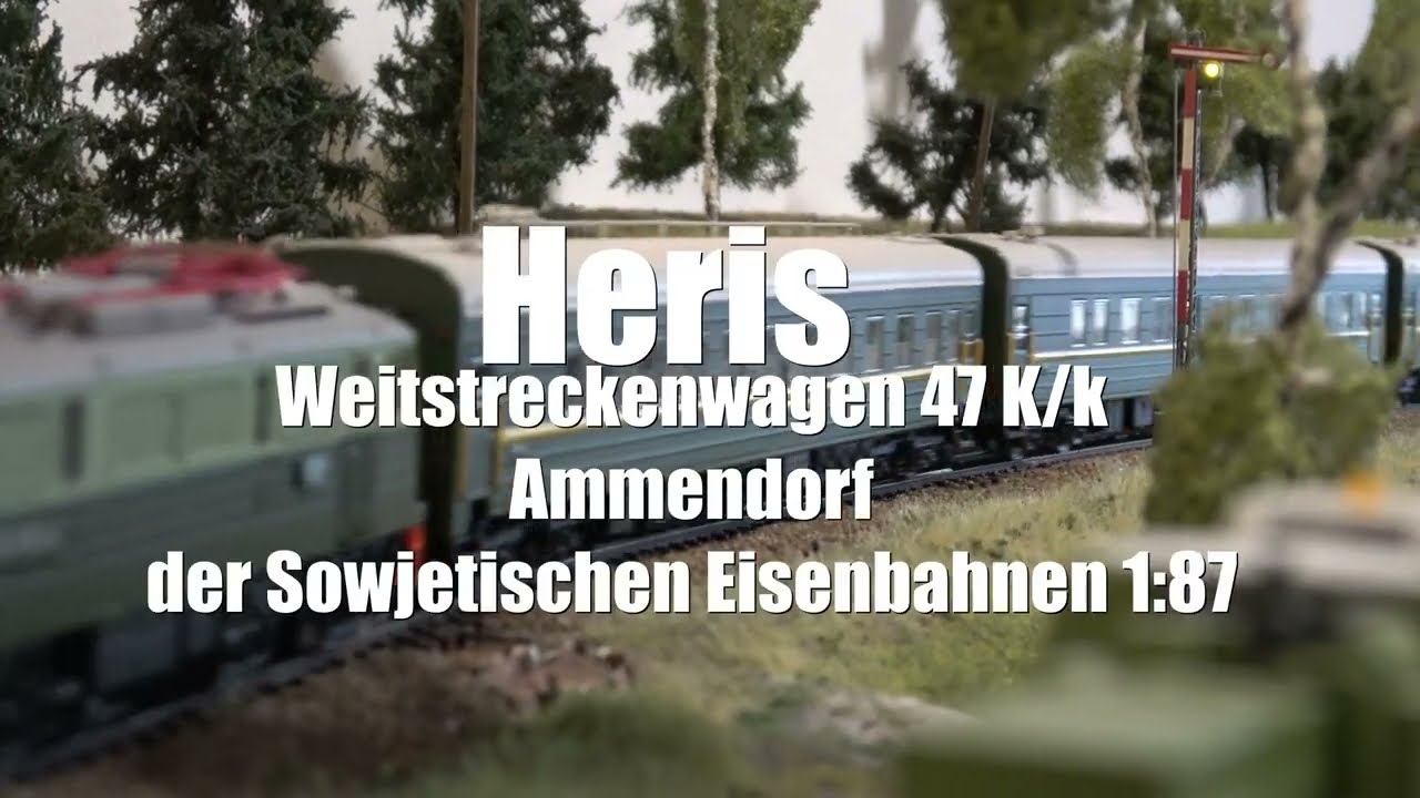 PIKO ET41 PKP & Heris Weitstreckenwagen Ammendorfer der Sowjetischen Eisenbahn H0 Modellbahn 4k