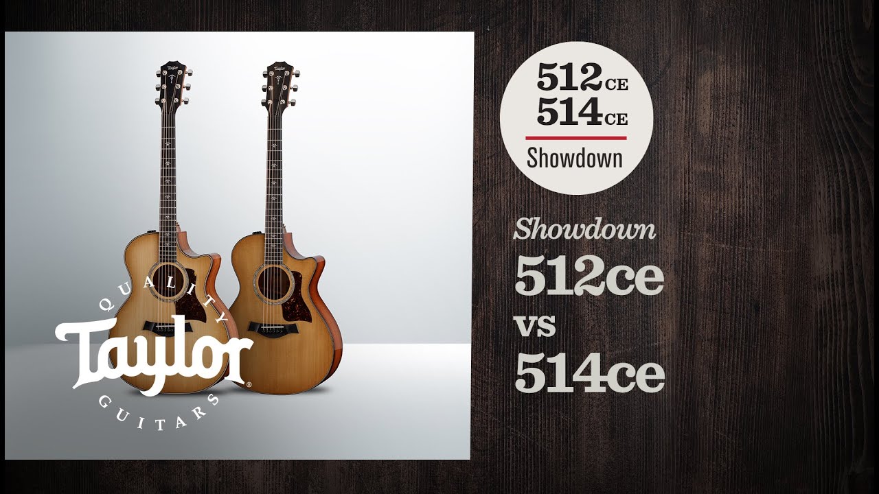 Taylor Guitars Showdown: 512ce vs  514ce (Urban Ironbark)