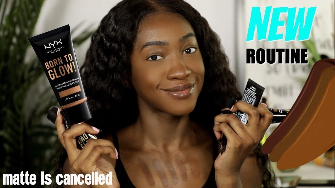 Is The New NYX Born To Glow My Go To Foundation Now? 21 Cocoa  Foundation Hunt