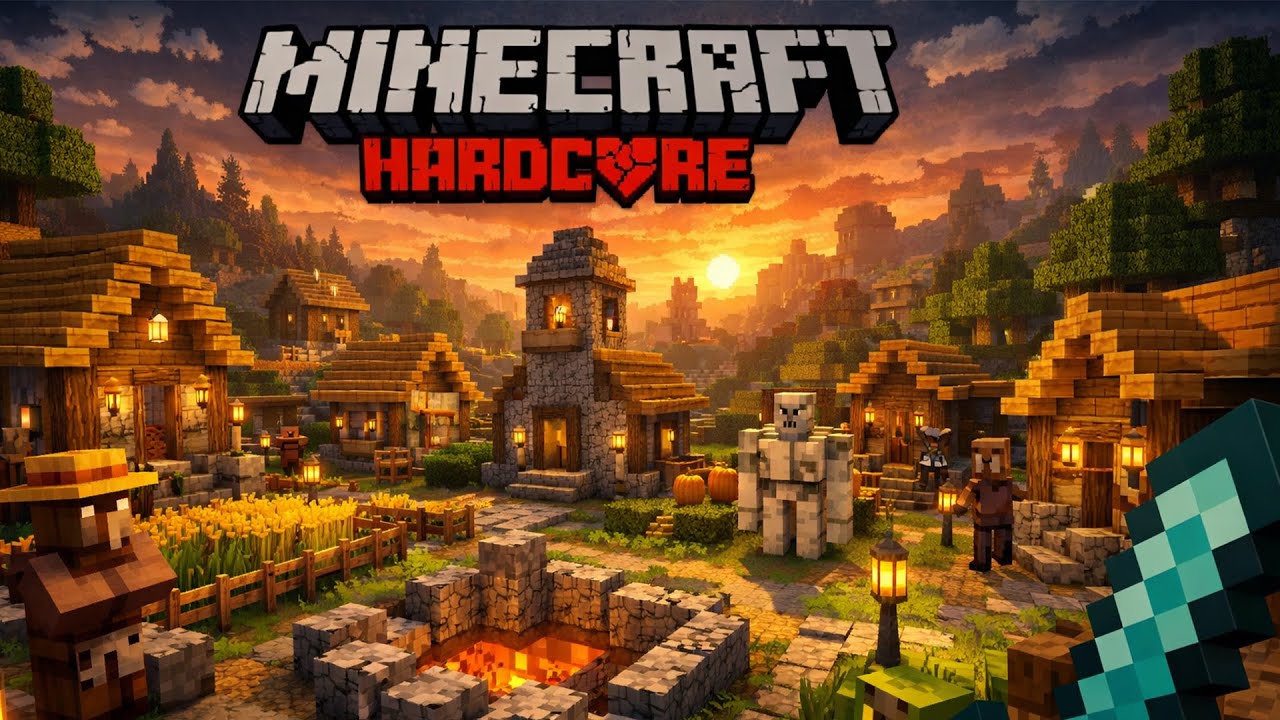 Minecraft HardCore Köy Buldum