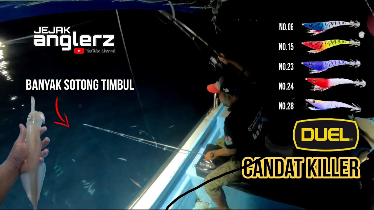 Jom Candat Sotong Geng || Rezeki Mencandat Di Pulau Tioman || Squid fishing