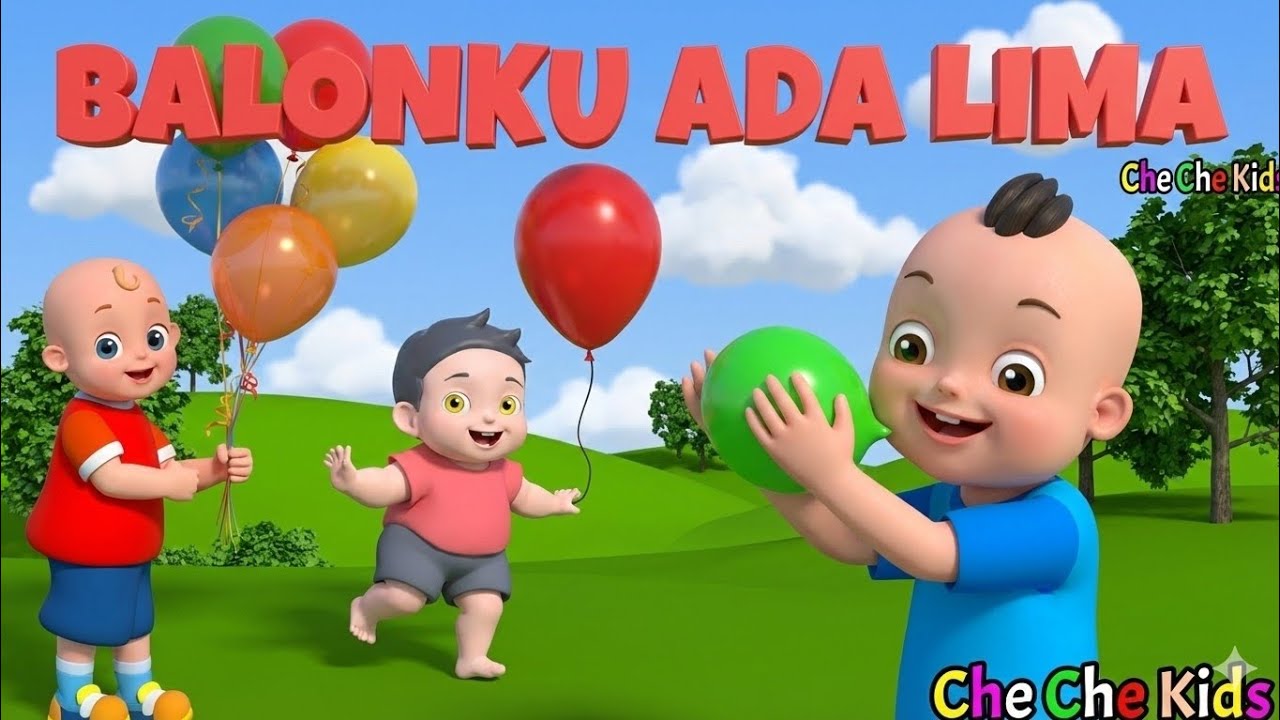 Balonku Ada Lima || Lagu Balonku || Lagu Anak Anak - Lagu Anak Indonesia Populer