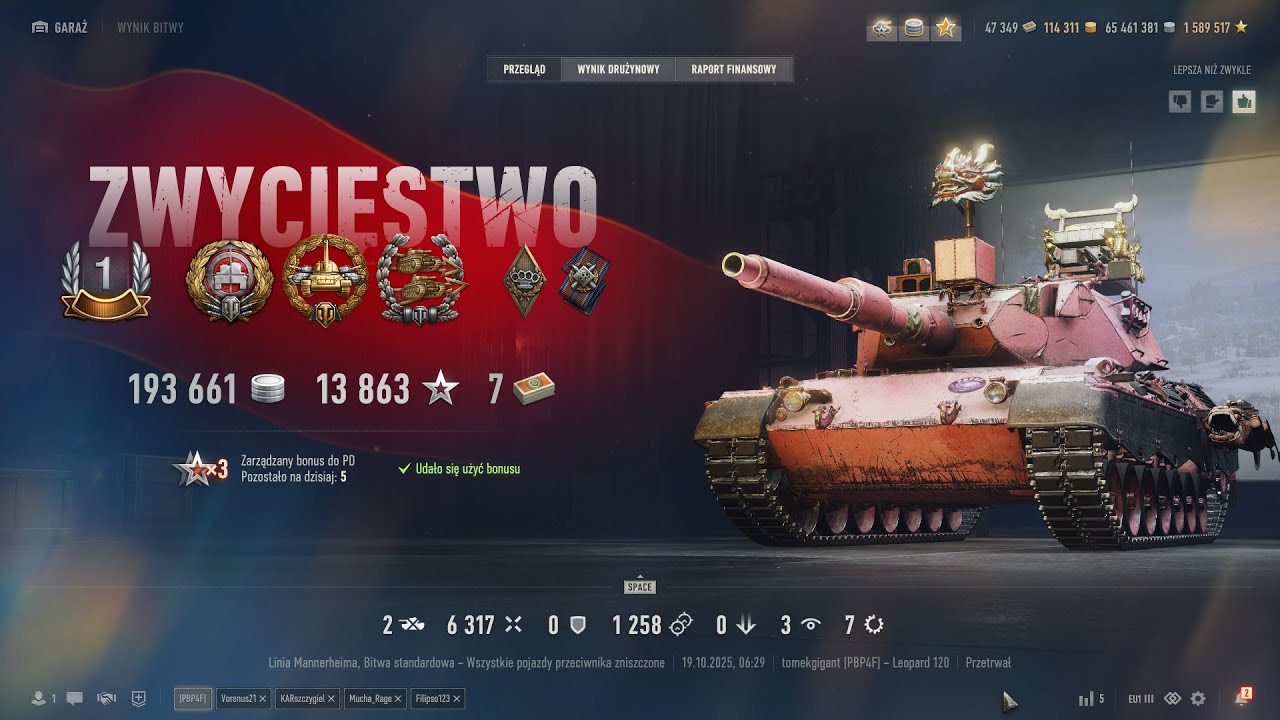 Leopard 120 6317 DMG 2 KILL #14 #tomekgigant #worldoftanks