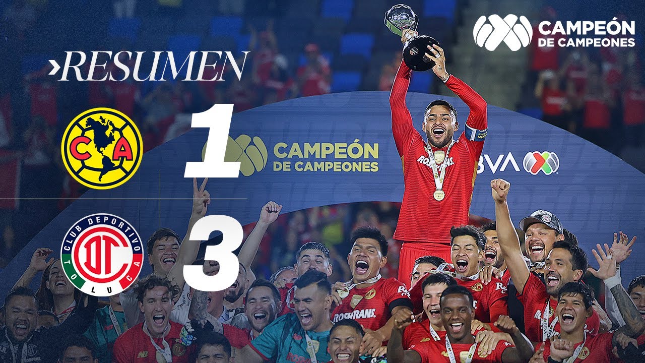 AMÉRICA 1-3 TOLUCA | ¡Los Diablos son Campeón de Campeones! | 2024-2025