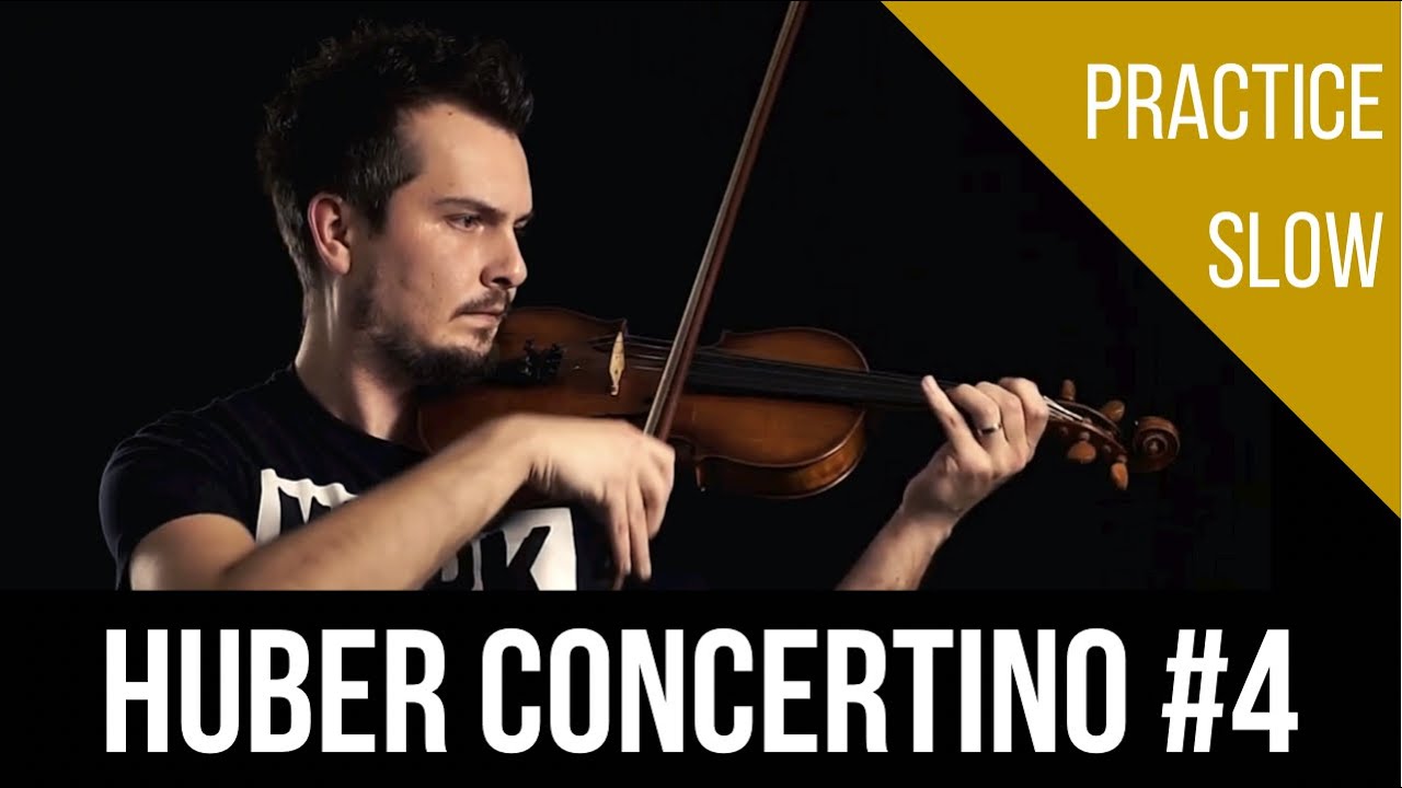 Adolf Huber Concertino in G Major No. 4, Op. 8 | SLOW PRACTICE
