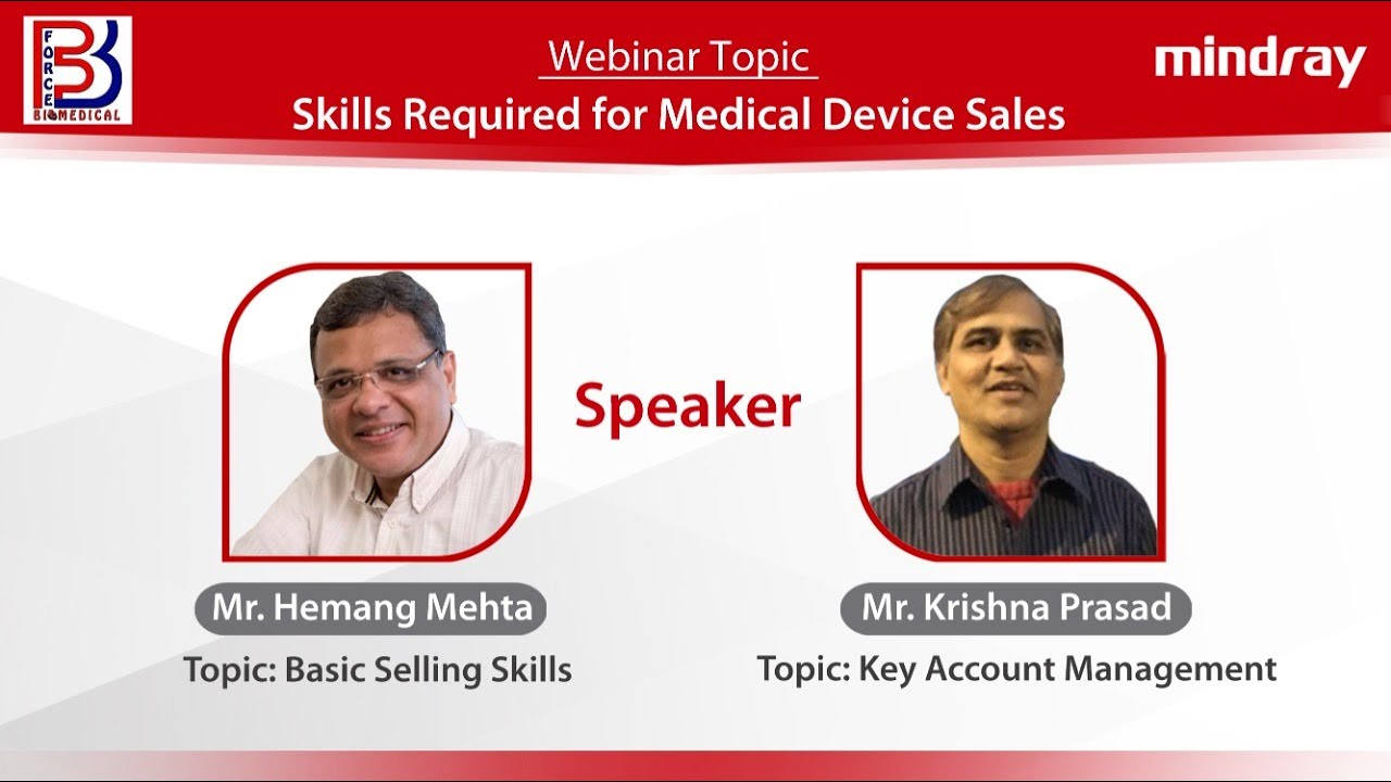 Skills Required for Medical Devices Sales | Webinar by Force Biomedical