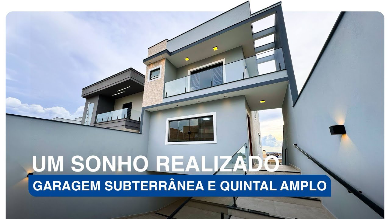 Casa incrível com garagem subterrânea em terreno 7x25 metros