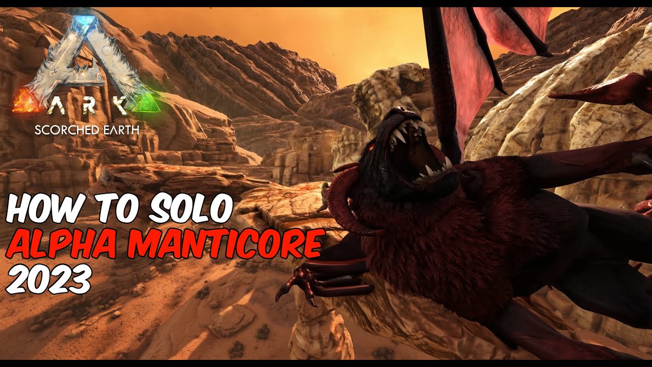 How to SOLO the Alpha Manticore in ARK Survival Evolved - 2024!