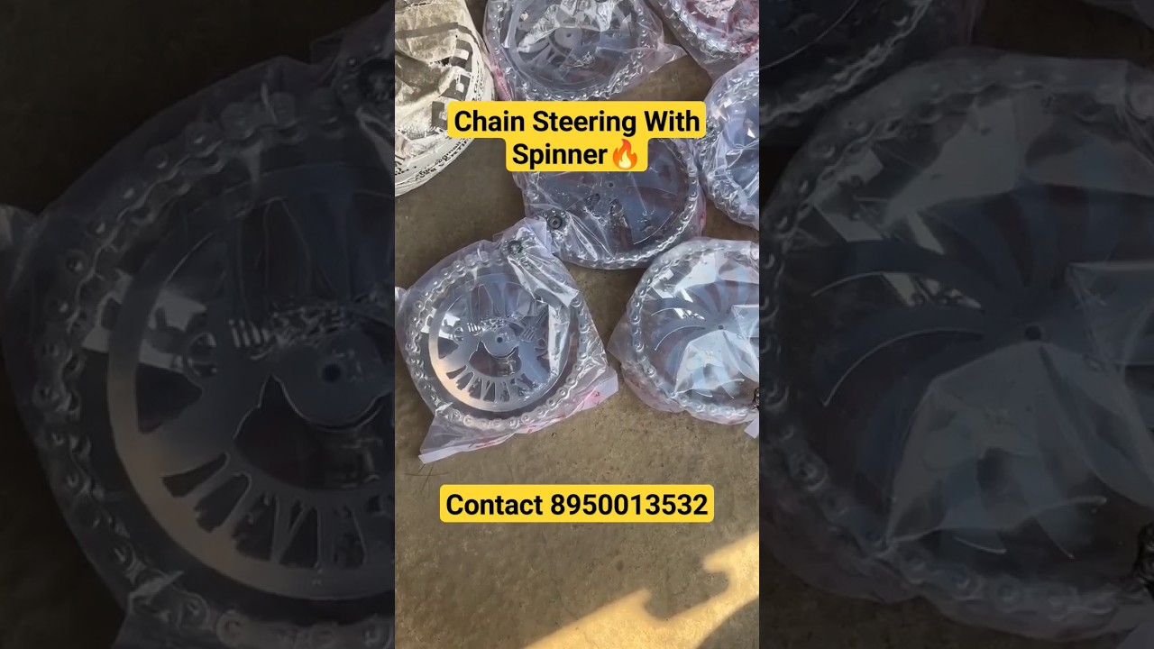 Chain Steering Wheel For Tractor | #tractor #modification #steeringwheel #ytshorts #modified #shorts