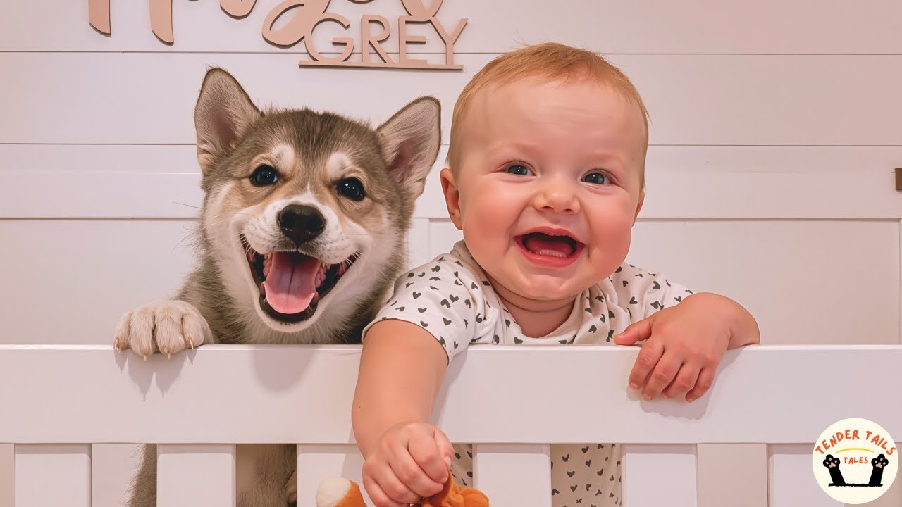 This Husky Grew Up With a Baby Girl, and Became Her Big Brother for Life
