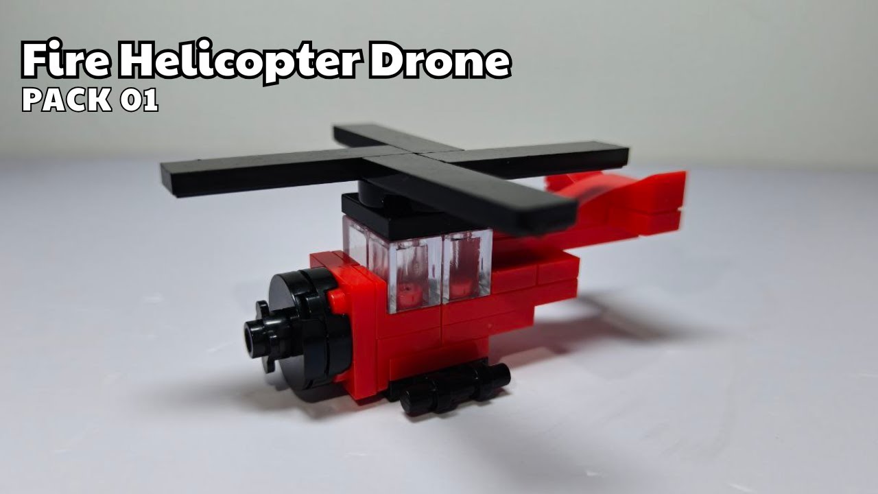 Fire Rescue Helicopter | LEGO Fire Rescue ASMR Build