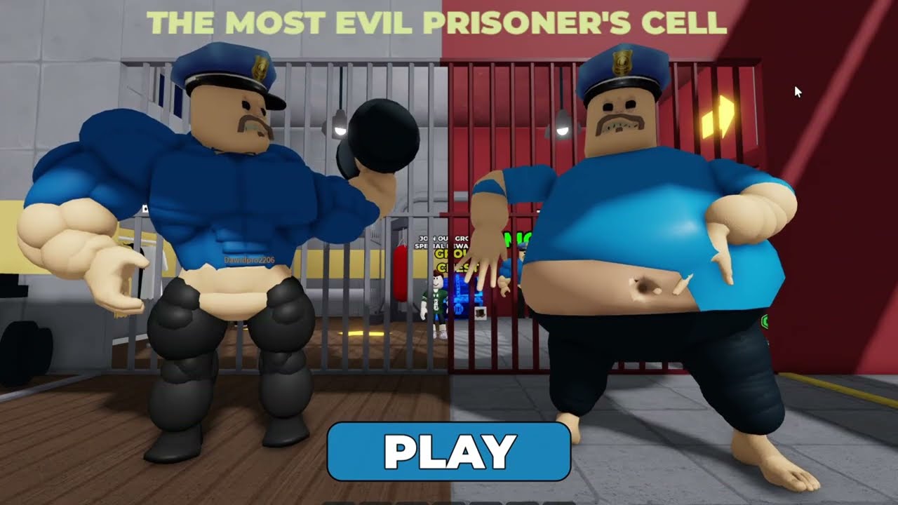 Fat vs Strong Prison Run Obby in Roblox! Who Escapes First? (Epic Funny Escape Challenge)