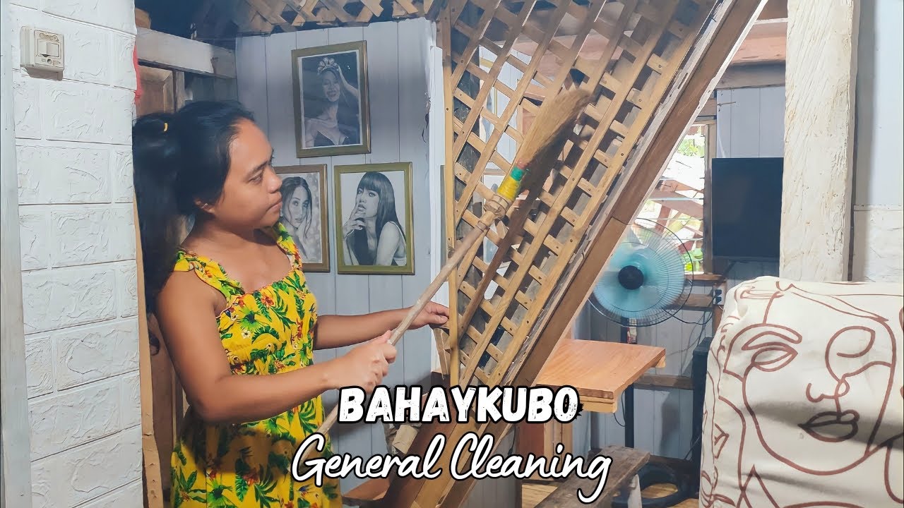 Traditional Cleaning | Bahaykubo General Cleaning after long busy holiday - Living in a tiny Home
