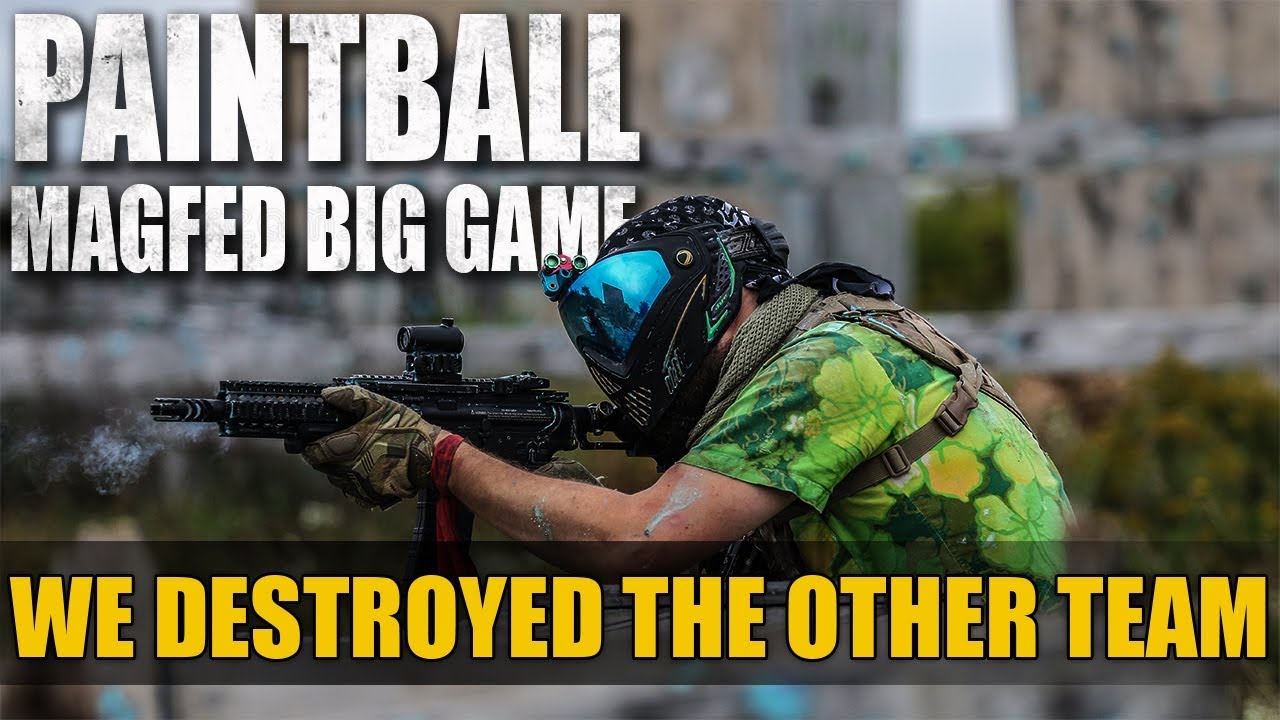 WE DESTROYED THEM!  Magfed Paintball Big Game in 4K