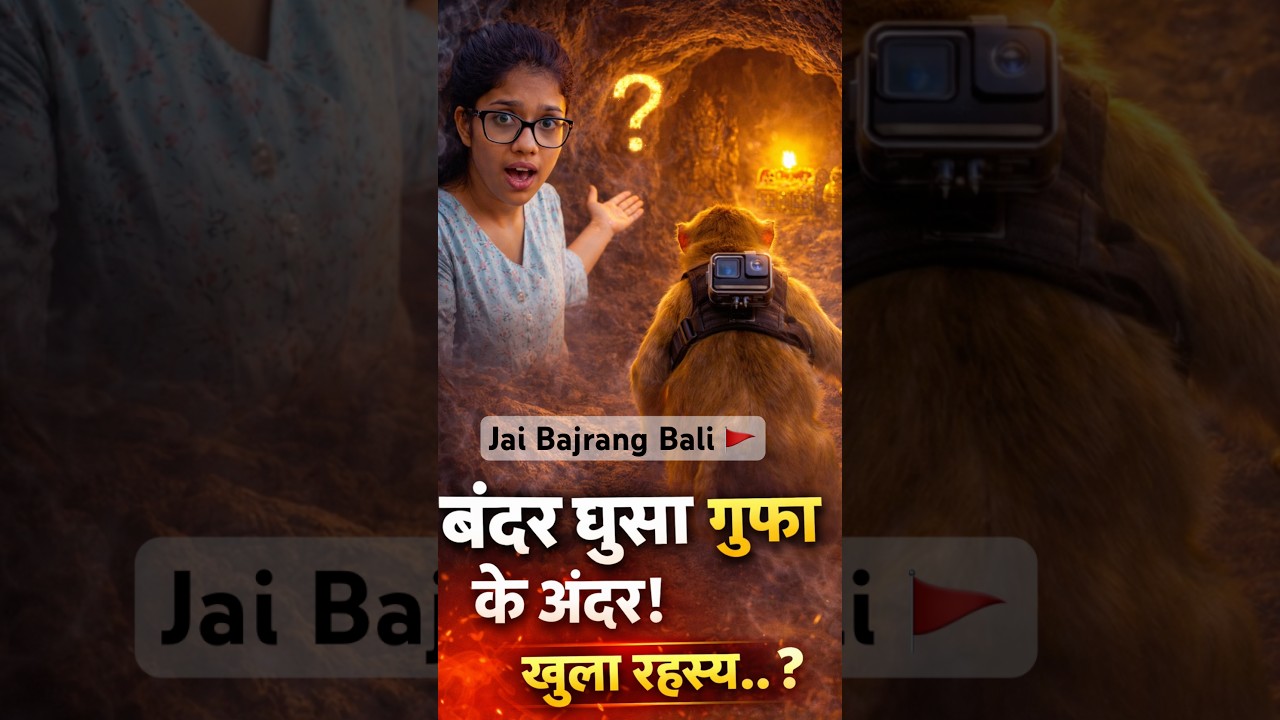 🚩❤️🙏🏻🕉️😱 #bajrangbali #monkey #monkeyvideo #jaishreeram #pov