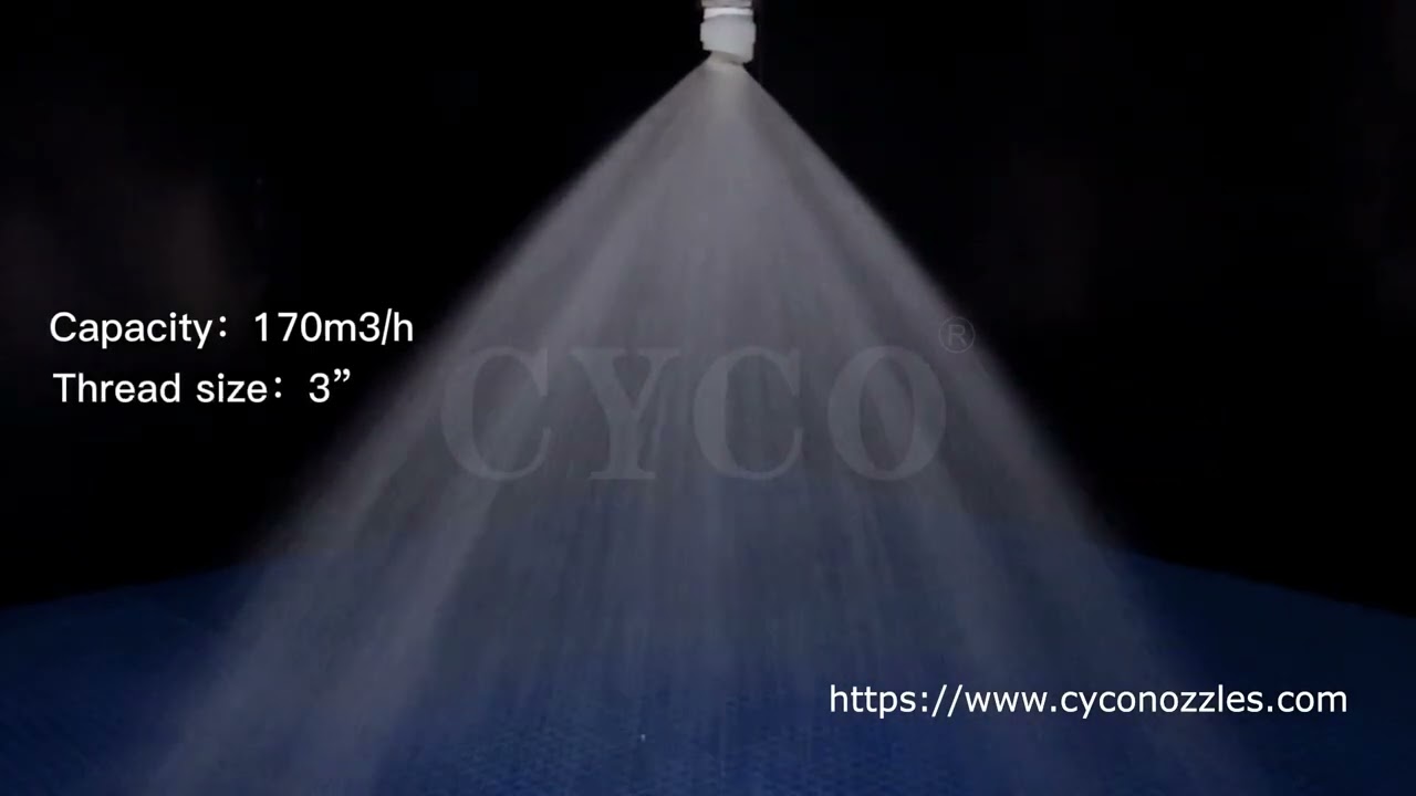 CYCO Spiral nozzle 3 inch Spray angle 90 degree