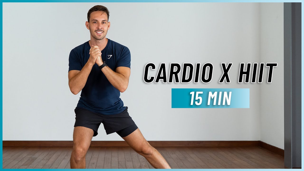 15 Min Full Body Cardio HIIT Workout (No Equipment, Home Workout)