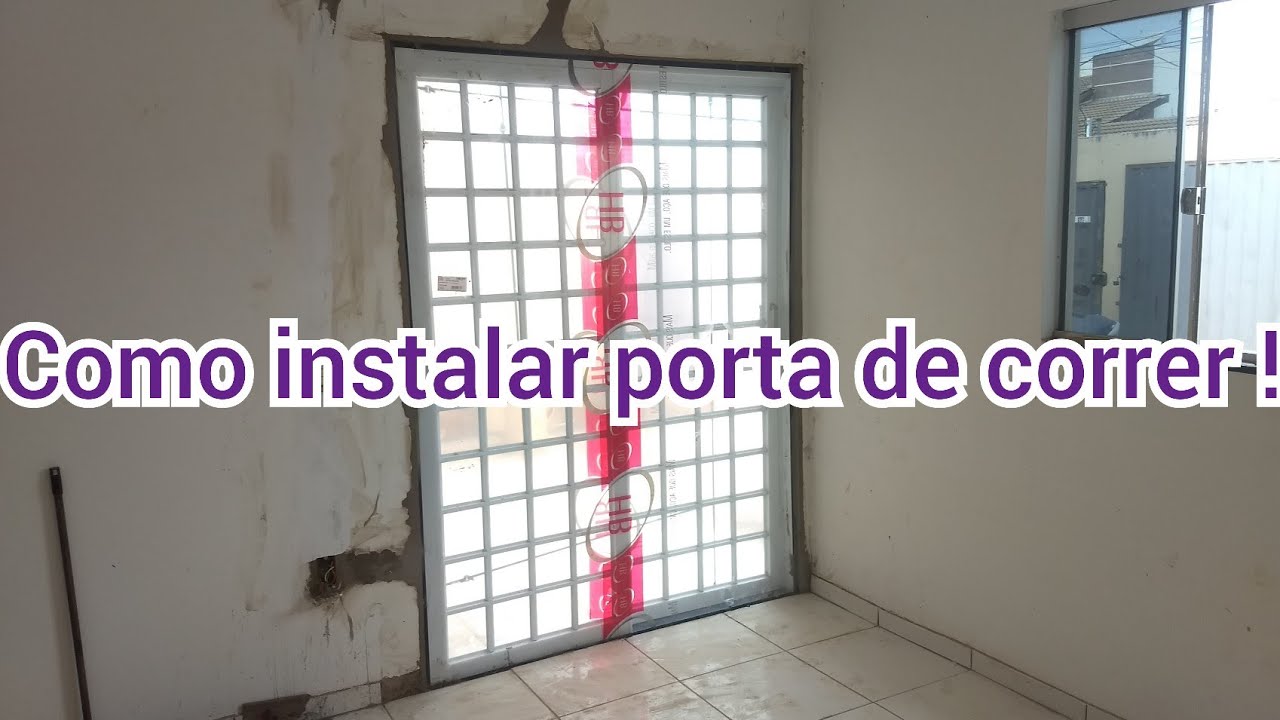 como chumbar uma porta de correr!