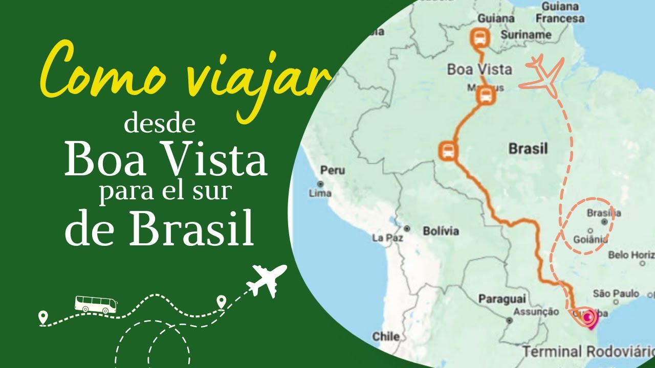 Como viajar de Boa Vista al sur de Brasil. #cubanos #cubanosenbrasil #vivirenbrasil #viajarporbrasil