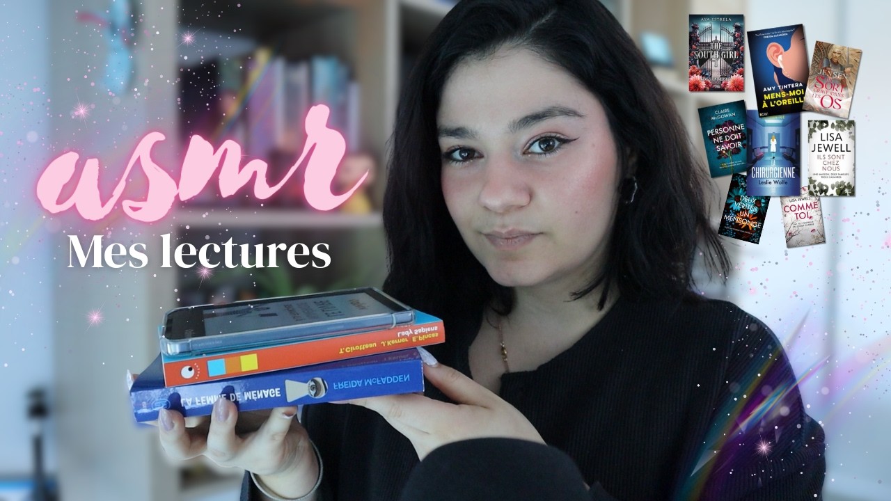 ASMR 📖 mes dernières lectures ( tapping, chuchotements,...)