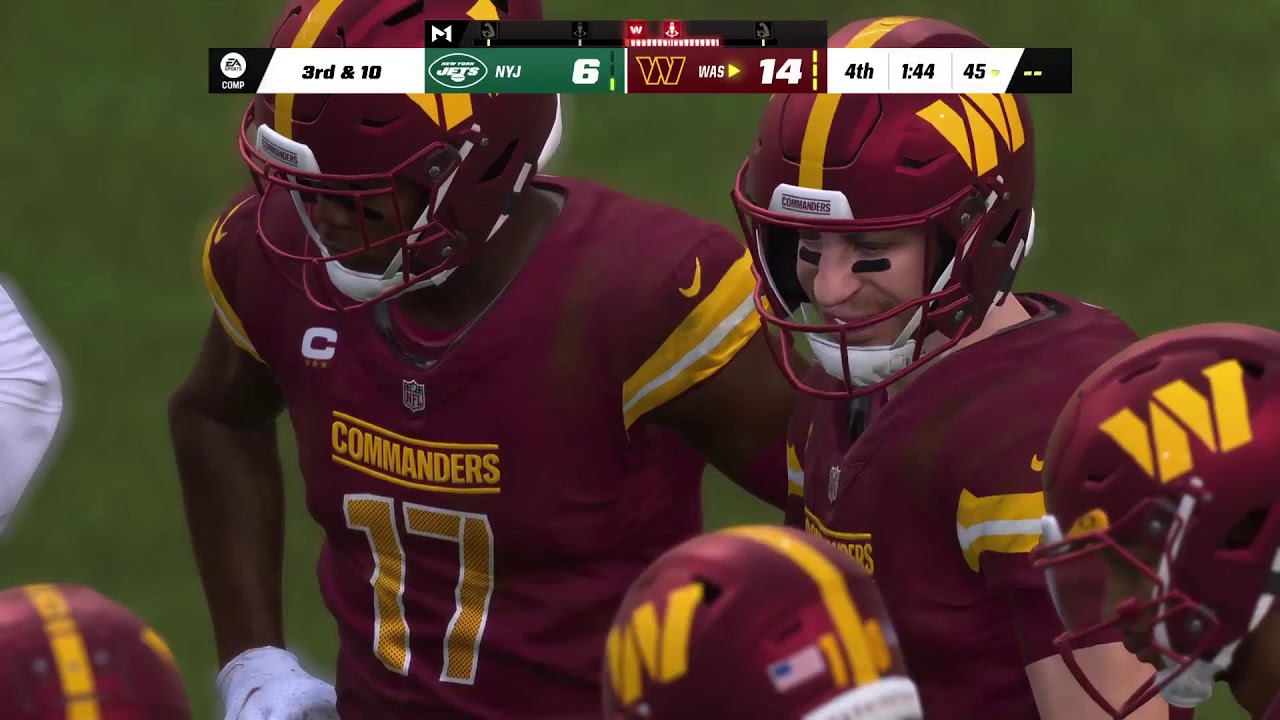 Madden 23  AI vs AI NYJ vs WAS ￼ Who do you think going to win? ￼ #gaming  #subscribe  #sports