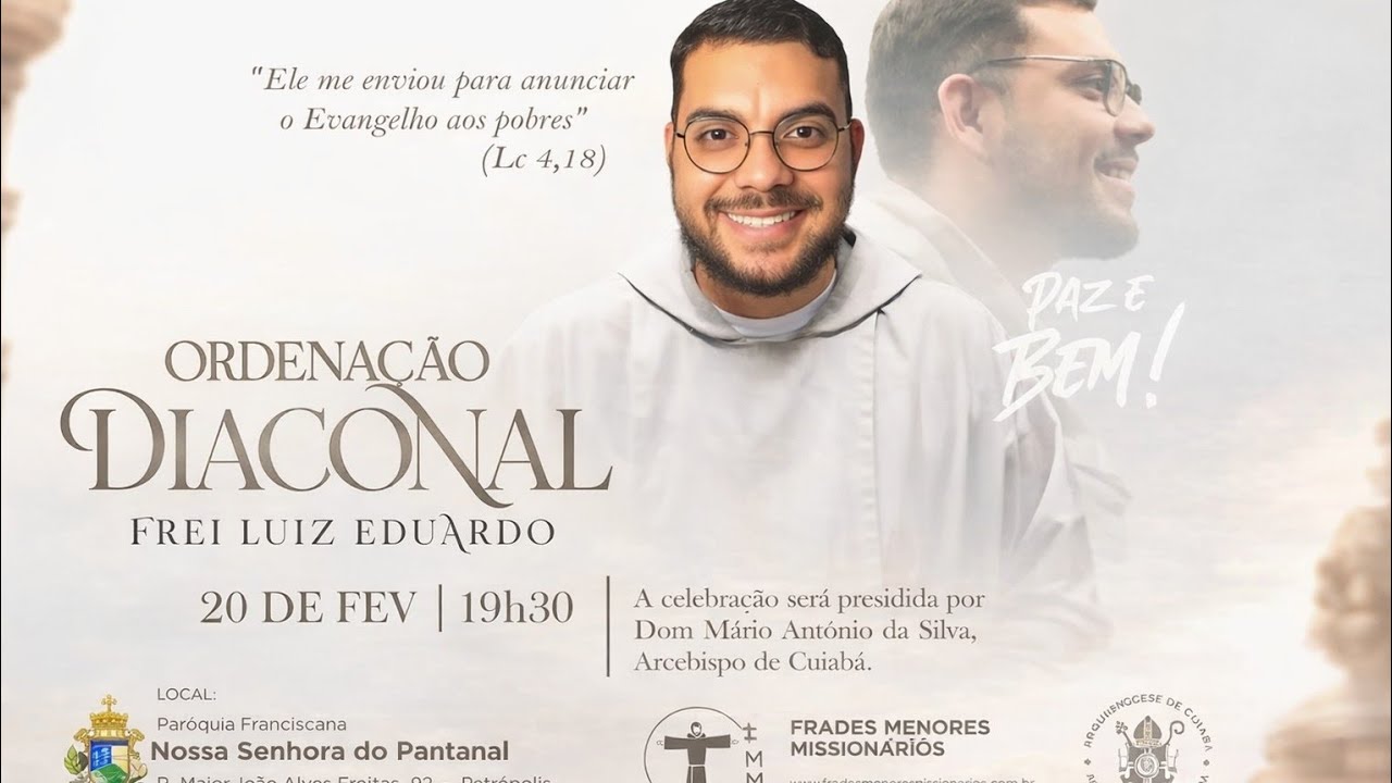 Frades Menores Mission&aacute;rios est&aacute; ao vivo!