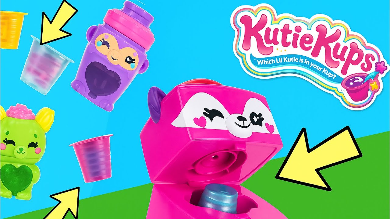 Распаковка набора Kutie Kups Deluxe Vendie! Игрушечный торговый автомат!