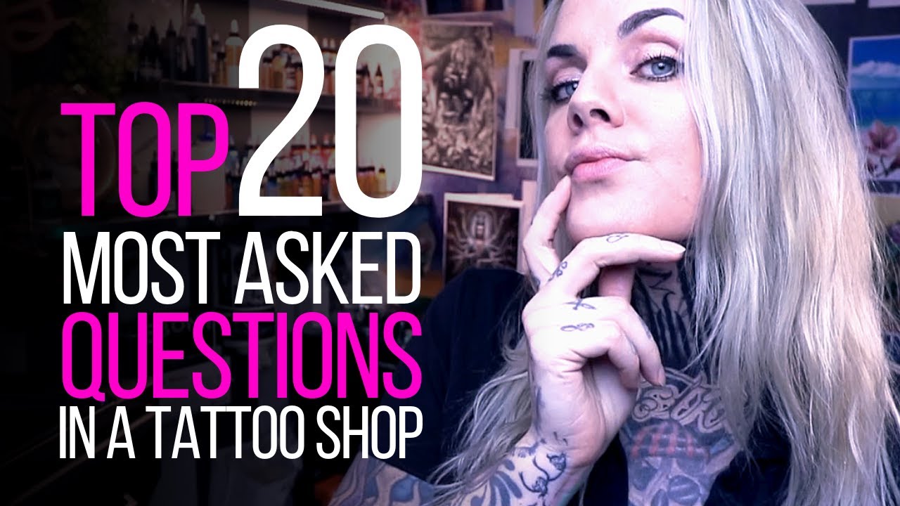 TOP 20 MOST ASKED QUESTIONS IN A TATTOO SHOP ♛ (Being a Tattoo Artist Series)