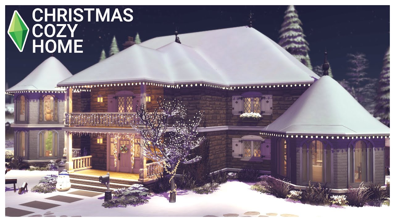 Christmas Cozy Home | Stop Motion | Sims 4 | No CC