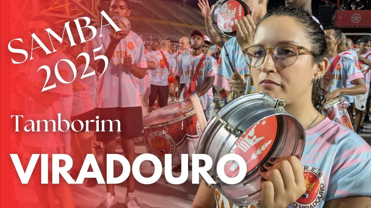 Viradouro tamborim design 2025