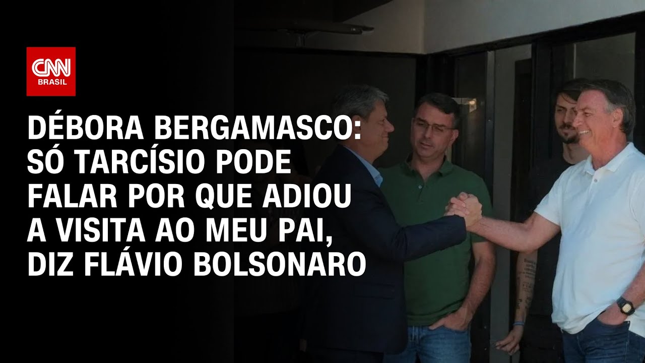 Débora Bergamasco: Só Tarcísio pode falar por que adiou a visita ao meu pai, diz Flávio