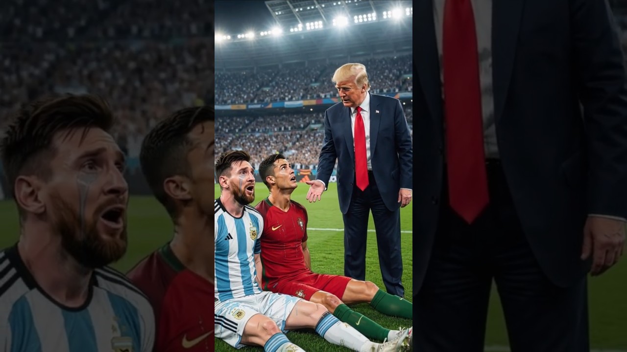 Messi & Ronaldo Cry for the World Cup&hellip; Then Trump Shows Up!
