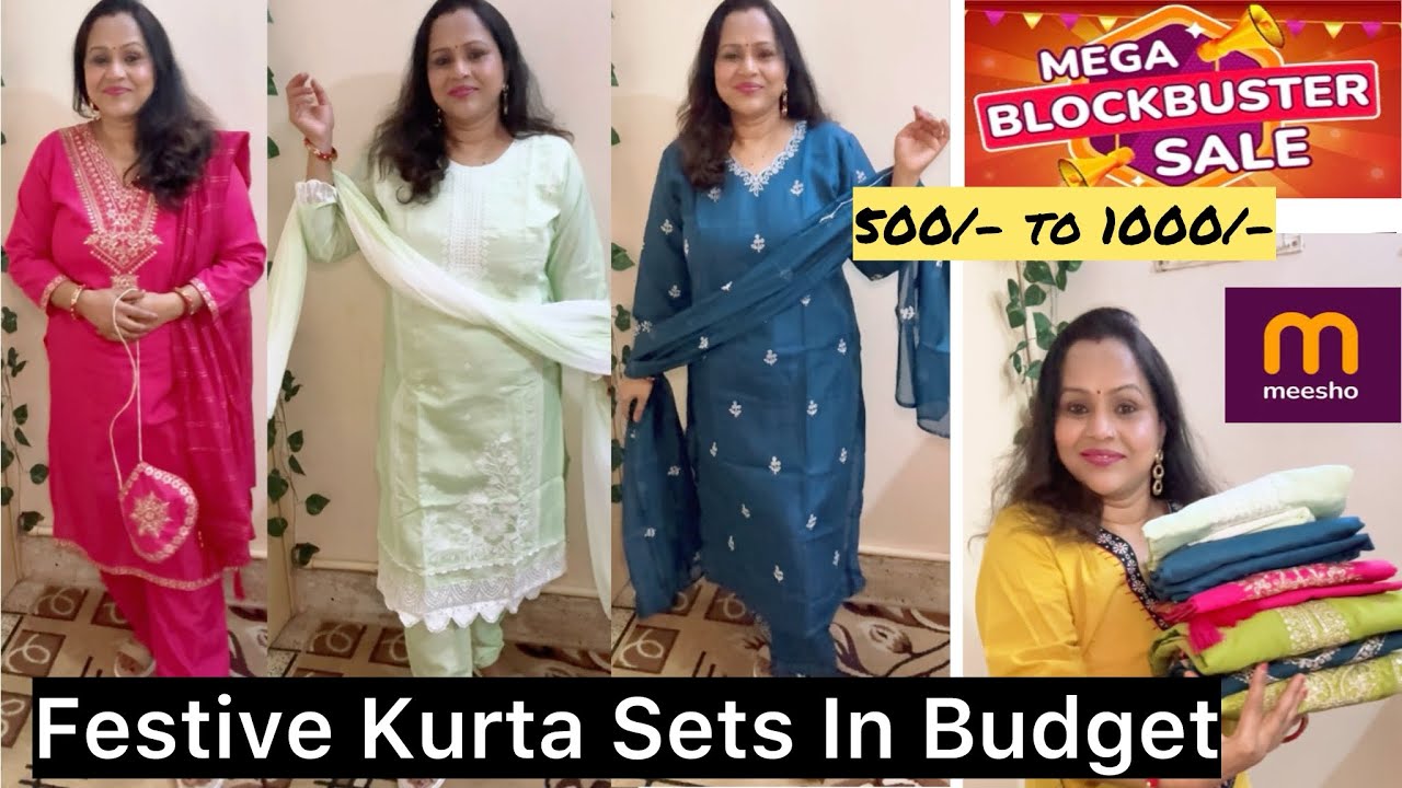 Meesho Festive Kurta Sets In Budget | Coord Sets Haul| Mega Blockbuster Sale | The Indian Explorer 