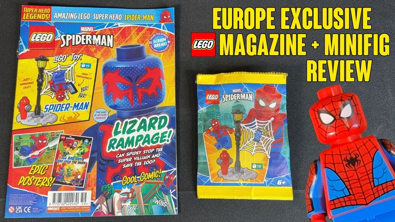 RARE LEGO Spider-Man Minifig Bag + Magazine REVIEW (Europe Exclusive!)