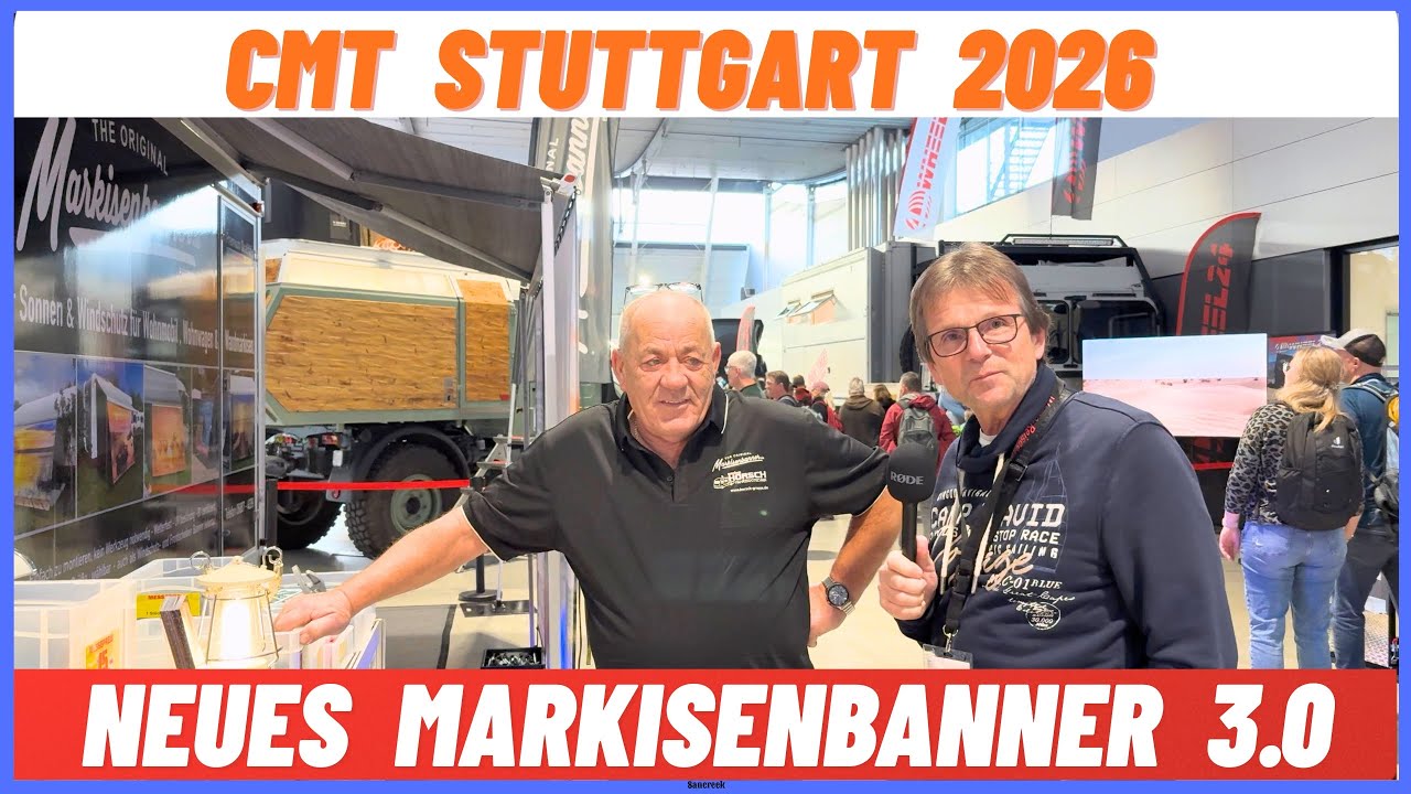 CMT Stuttgart 2026. Vorstellung brandneues Markisenbanner.de