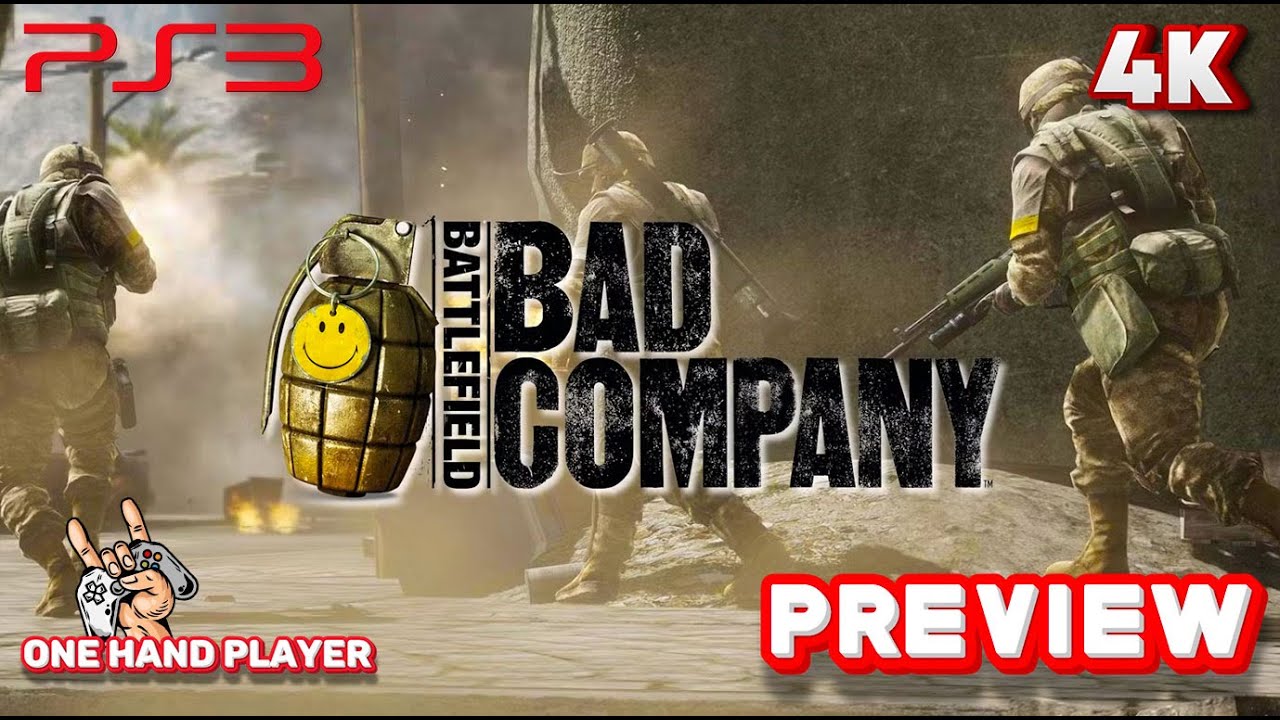 Battlefield: Bad Company PS3 Геймплей (4K 60FPS) Первые 15 минут. Предварительный просмотр. Игрок...