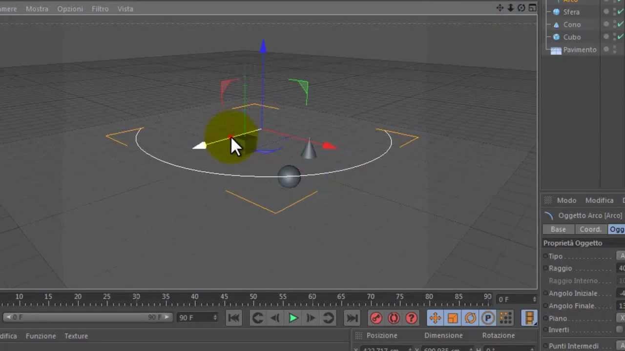 Tutorial ITA HD Cinema 4D - Creare un Movimento di Camera
