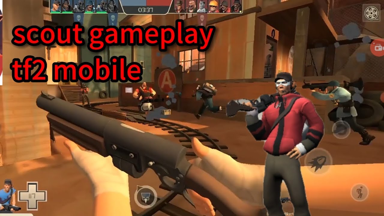 tf2 mobile: spy soldier fps shooter : scout gameplay