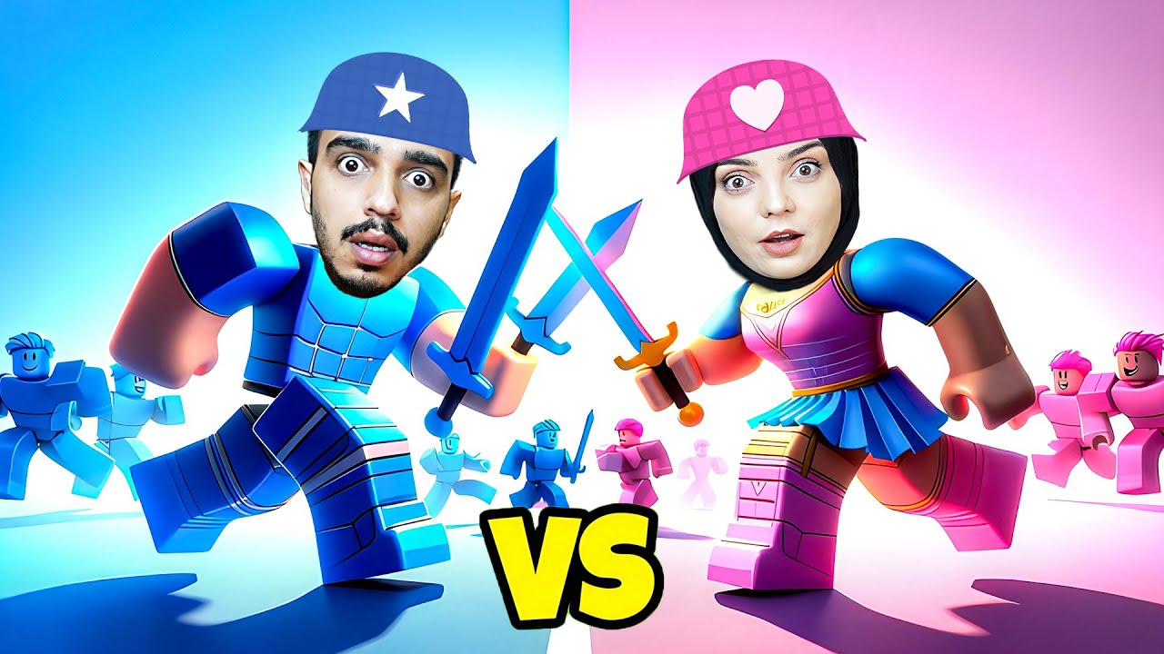 KIZLAR VE ERKEKLER RENK SAVAŞ OYUNU !! 😱 Roblox