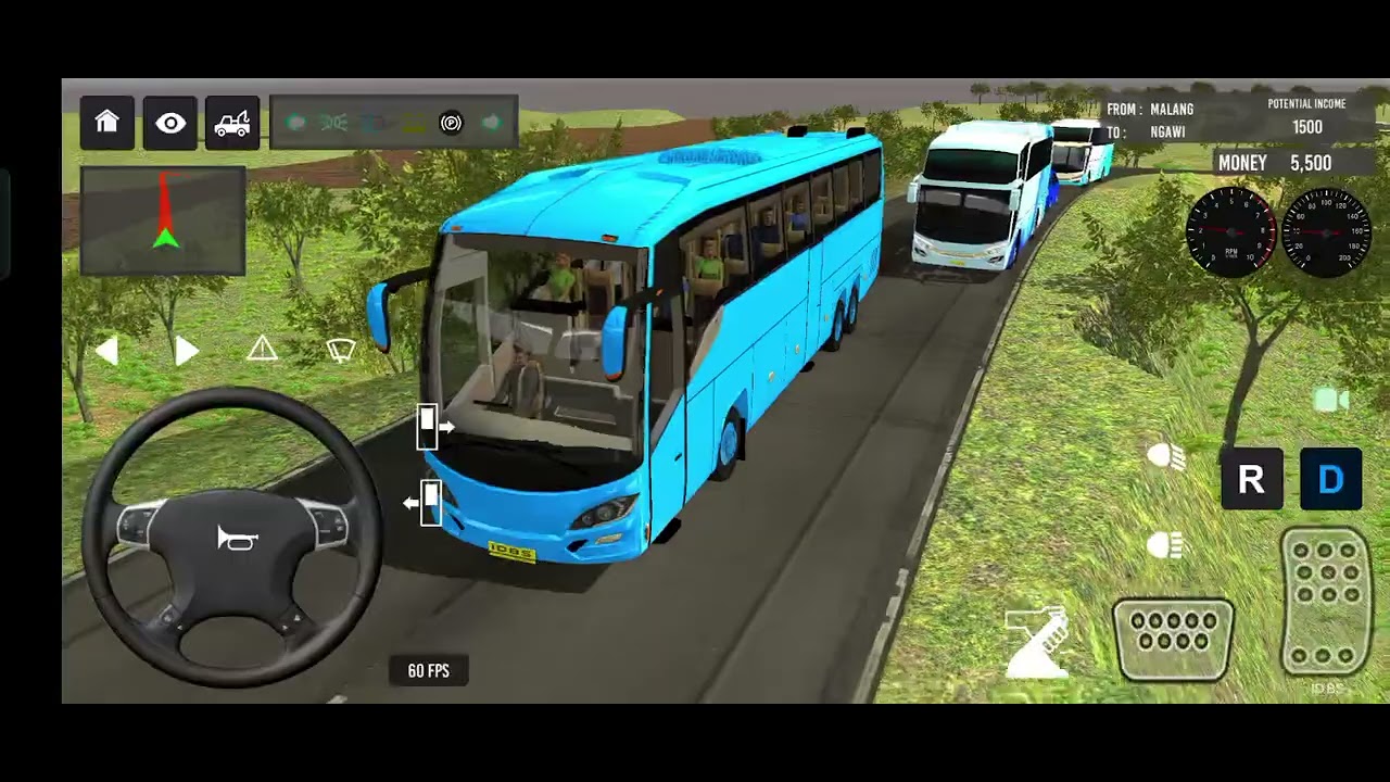 Euro Bus Driving Game PublicTransportation 2024 Indonesia BusSimulator Android Gameplay
