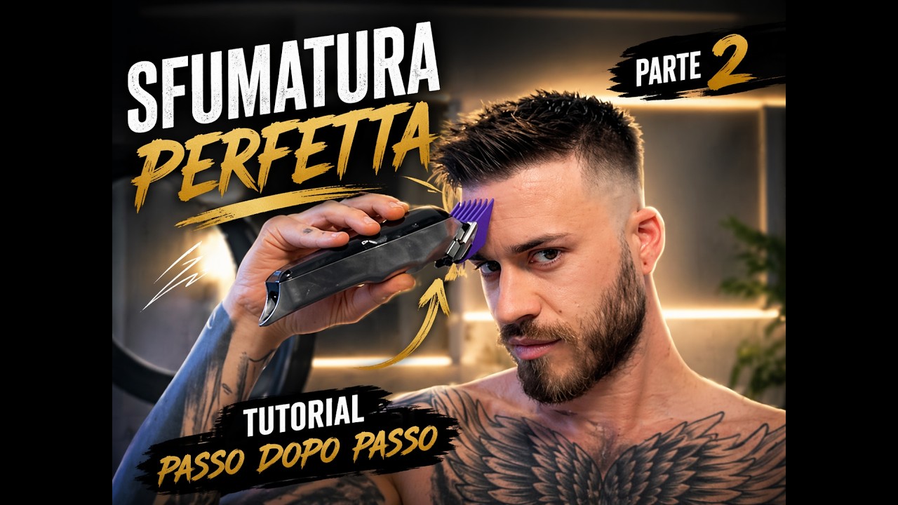 Tagliarsi i capelli da solo con sfumatura - parte 2 
